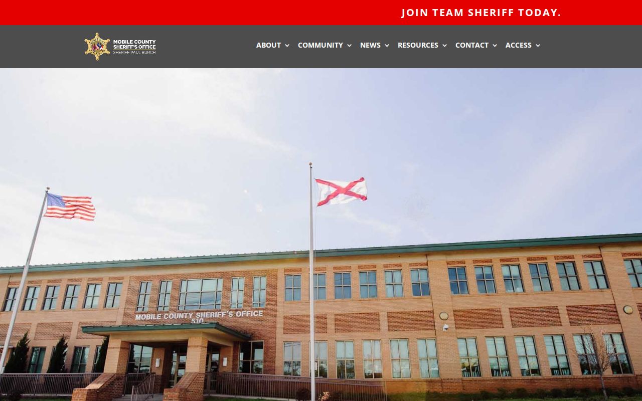 Mobile County Sheriff criminal records source